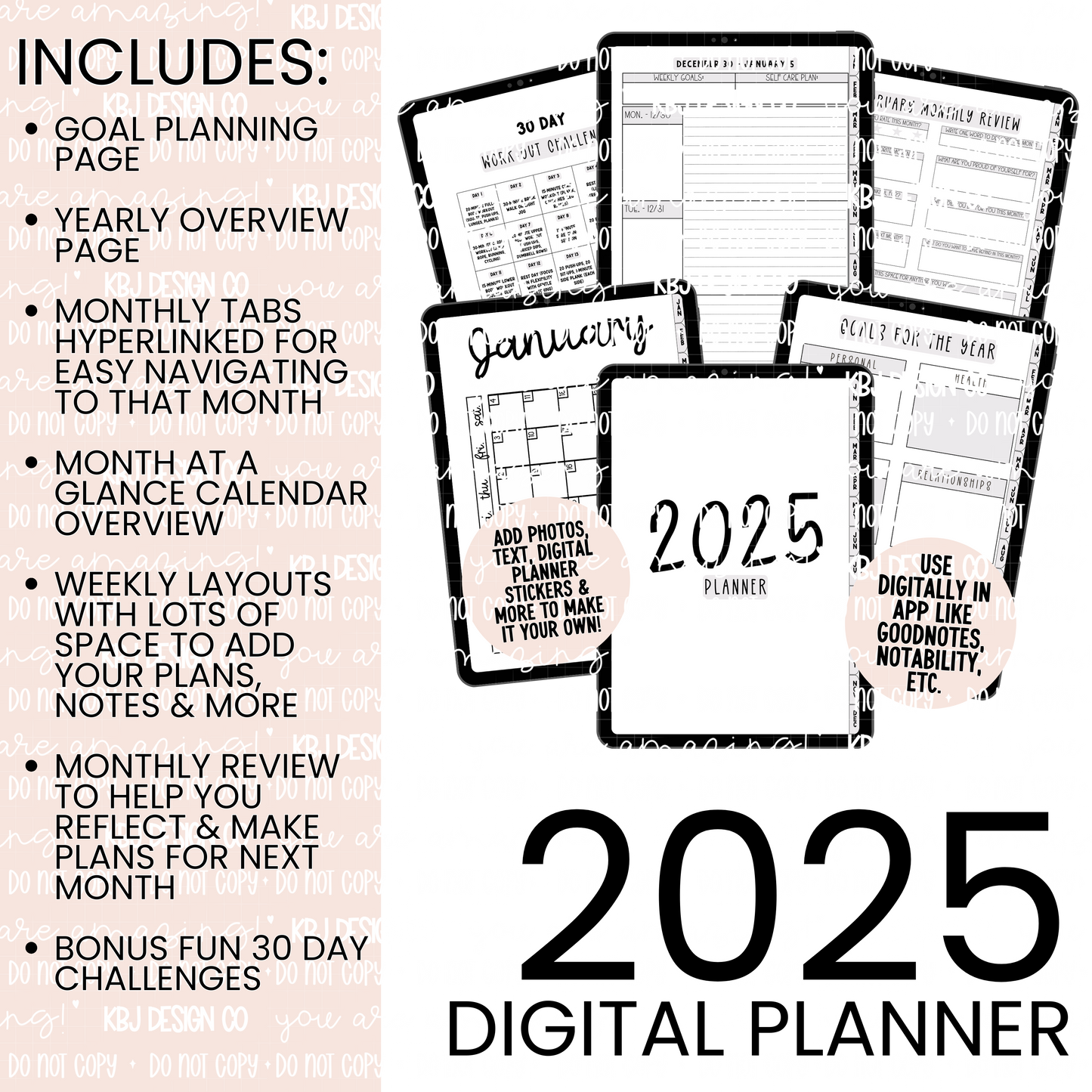 2025 Digital Planner