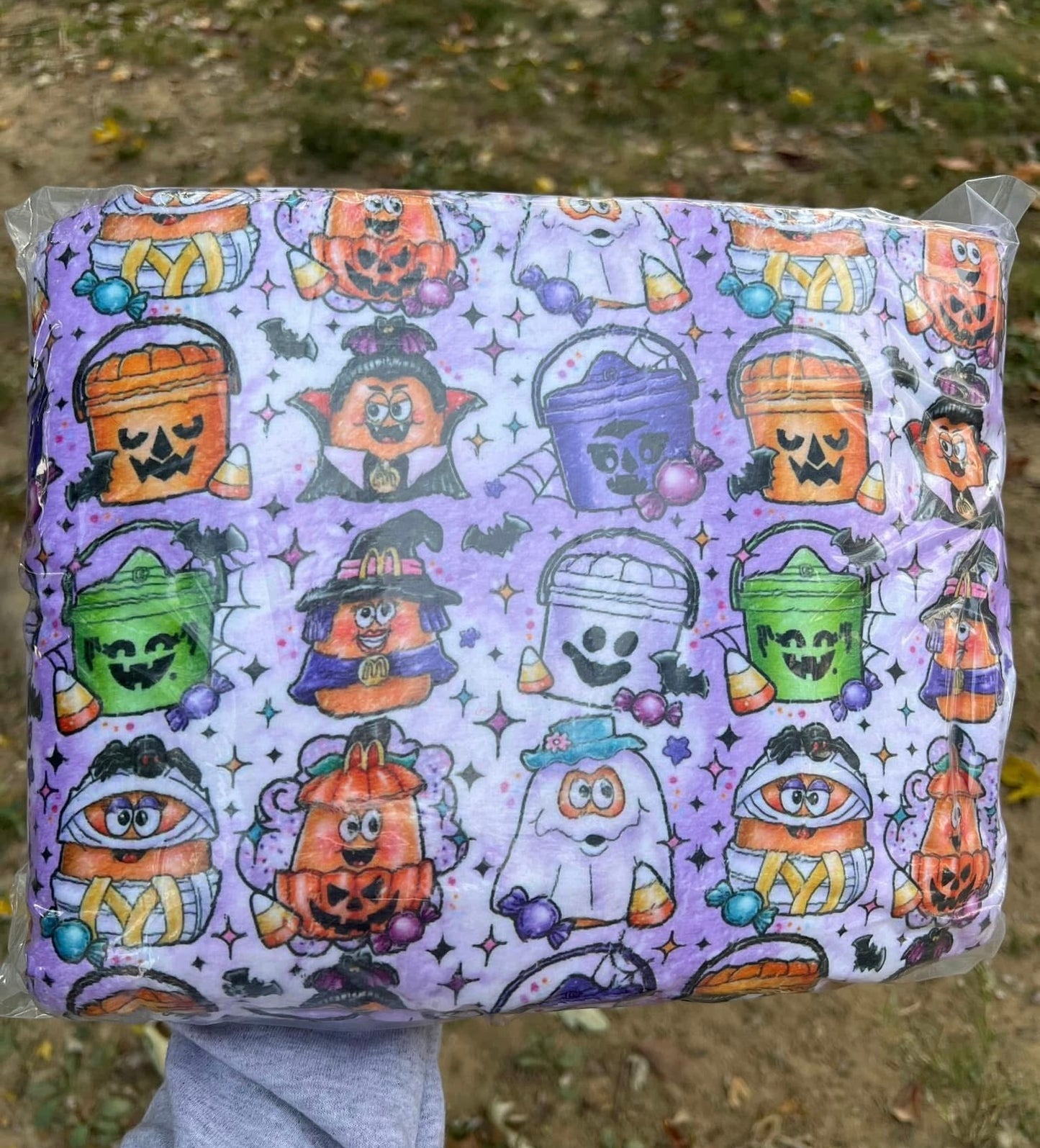 Halloween Buckets Blanket