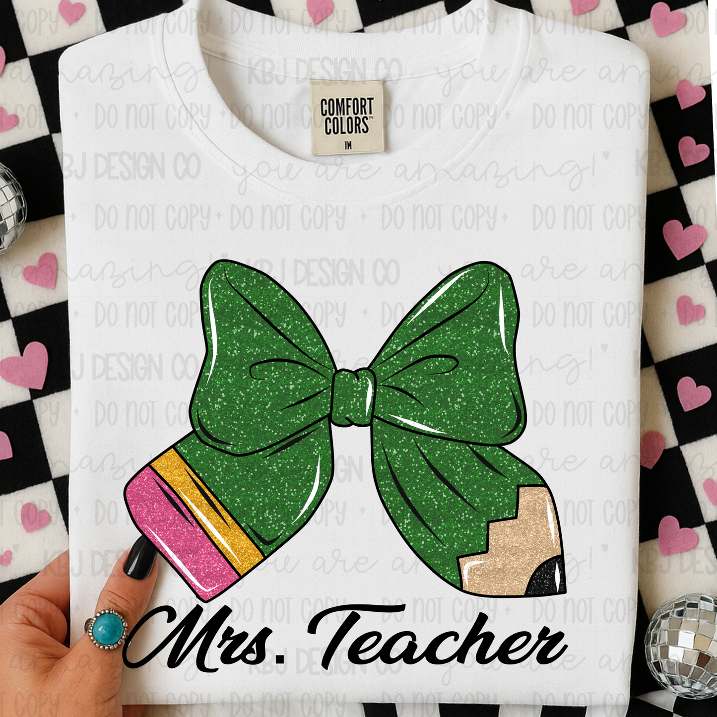 Pencil Bow Custom Teacher