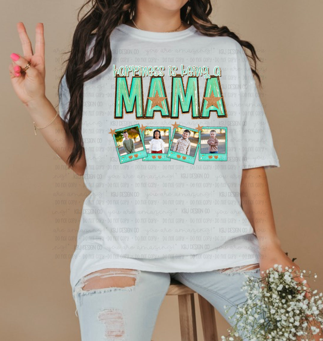🩵Mama - Custom Polaroid - Comfort Colors💚