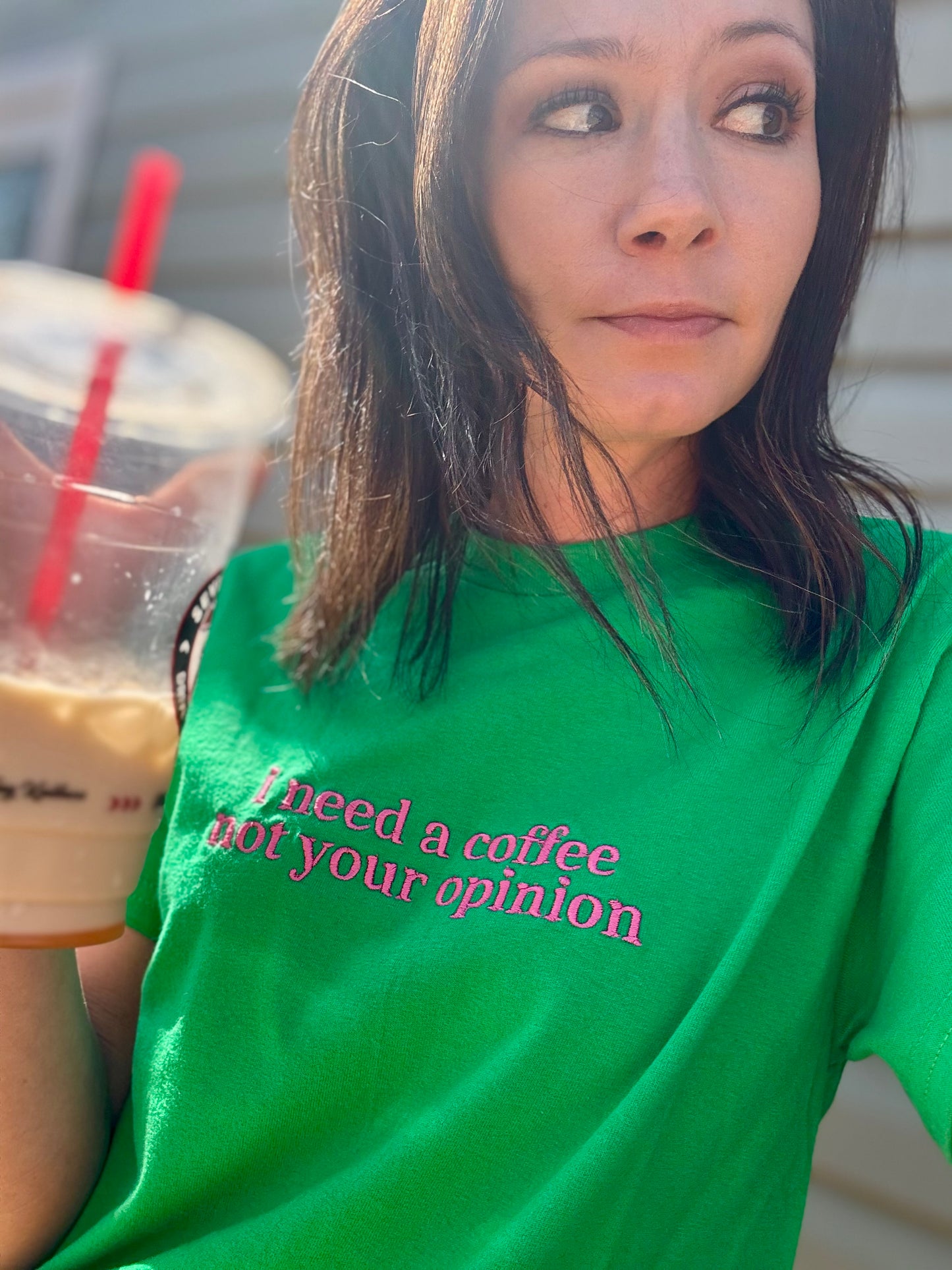🪡EMBROIDERED- i need coffee not your opinion