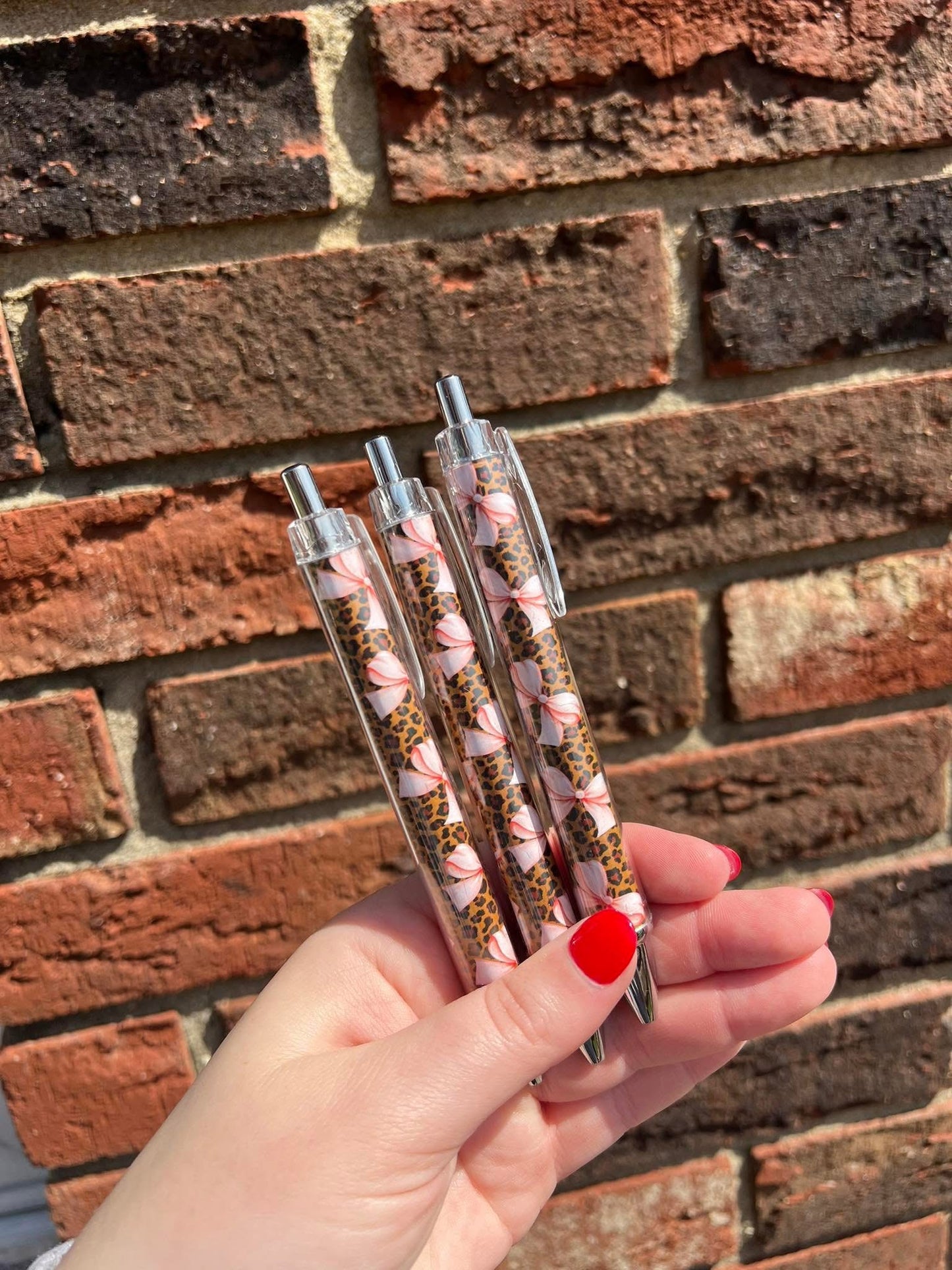 Coquette Cheetah Bows Pen