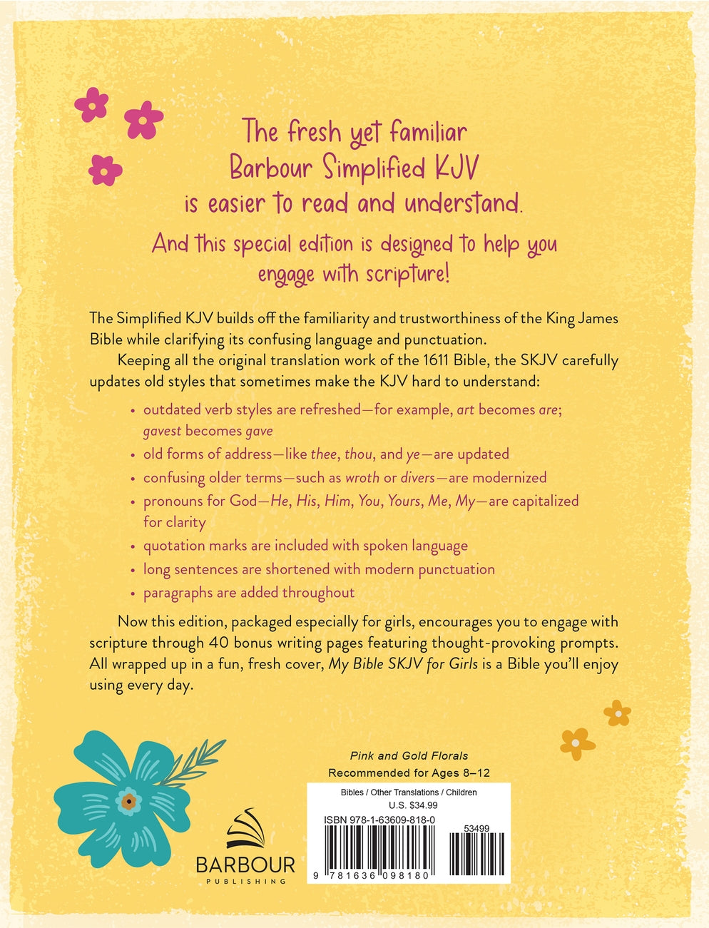 My Bible SKJV for Girls