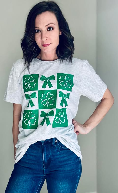 Shamrocks & Bows Tee