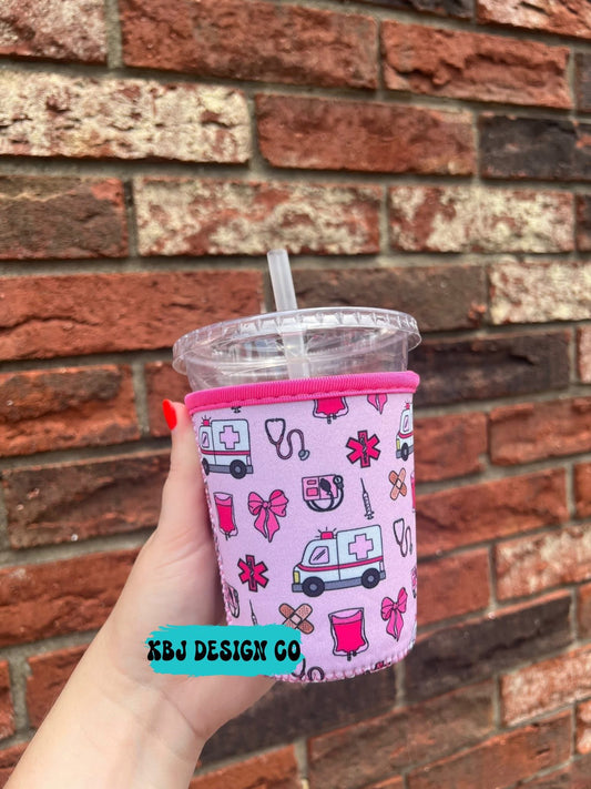Pink Medical Cold Cup Sleeve