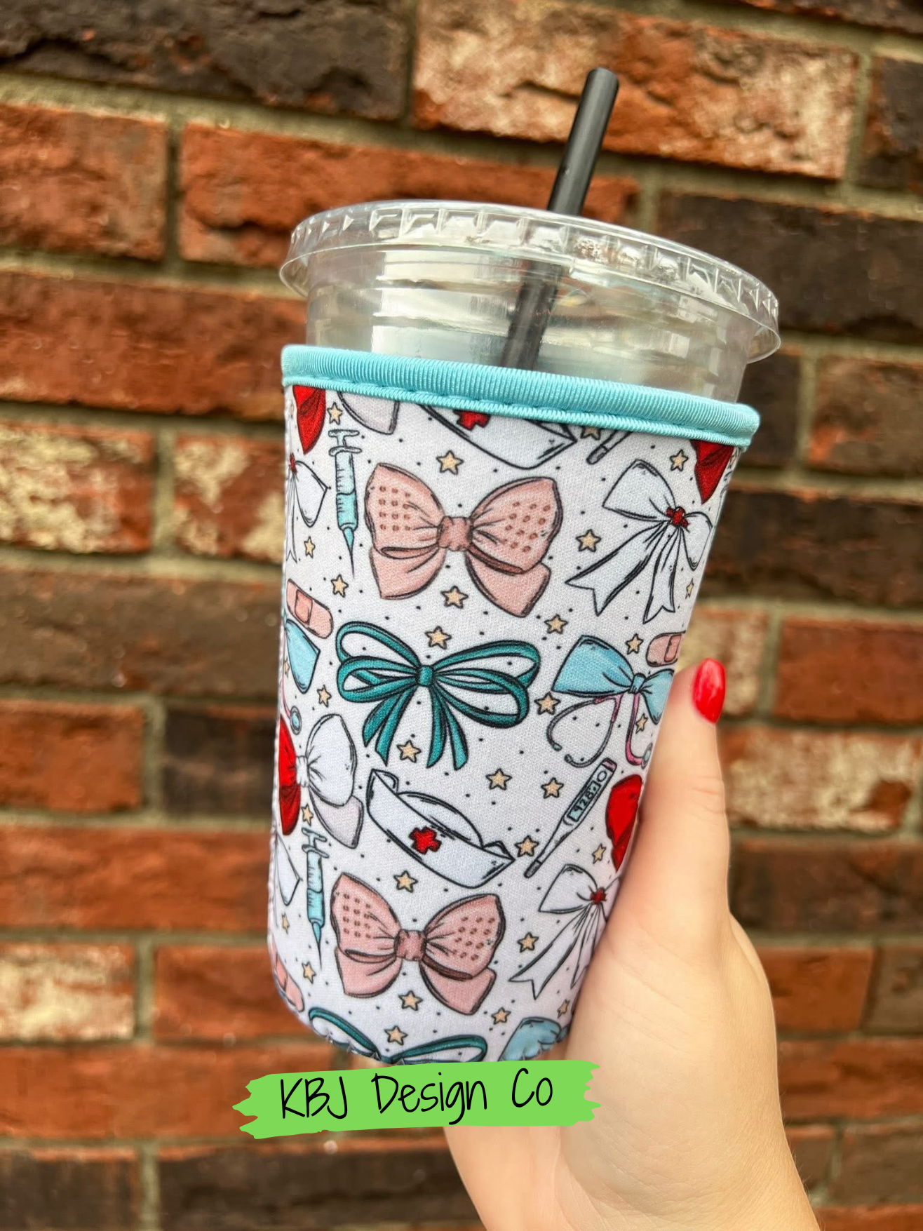 Nurse Bows Cold Cup Sleeve