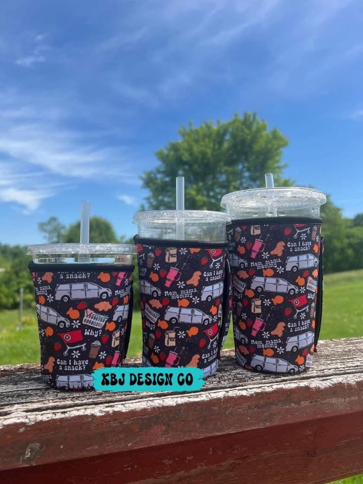 Mom Life Cold Cup Sleeve (with handle)