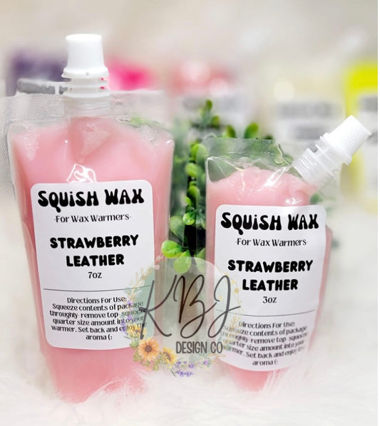 Strawberry Leather Squish Wax