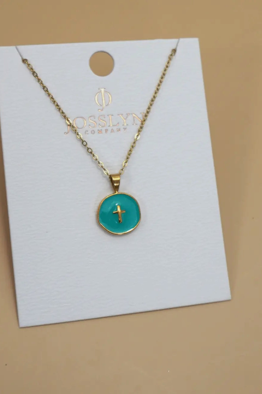 Turquoise Cross Necklace