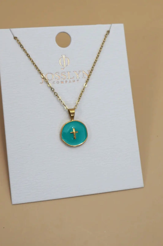 Turquoise Cross Necklace