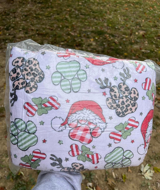 Christmas Paws Blanket