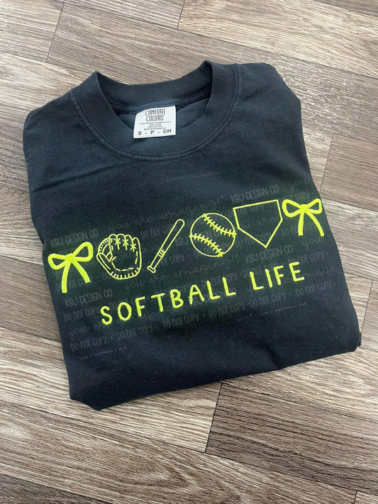 Softball Life - Embroidered Semi-Custom