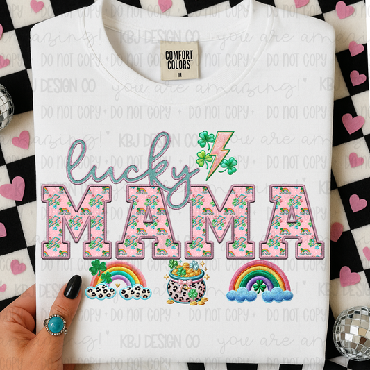 Lucky Mama Pink Rainbows