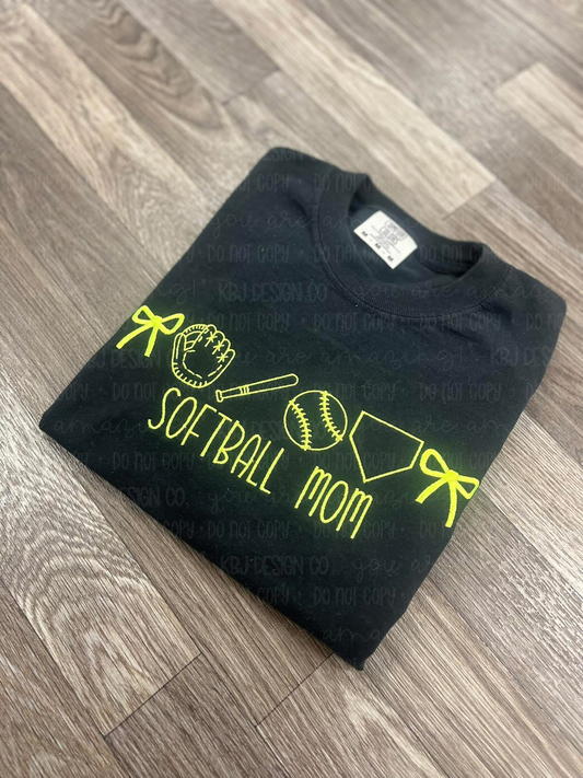 Softball Mom - Embroidered