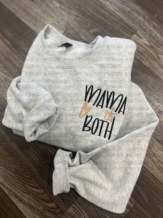 Mama of Both - Embroidered