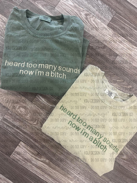Heard Too Many Sounds - Embroidered