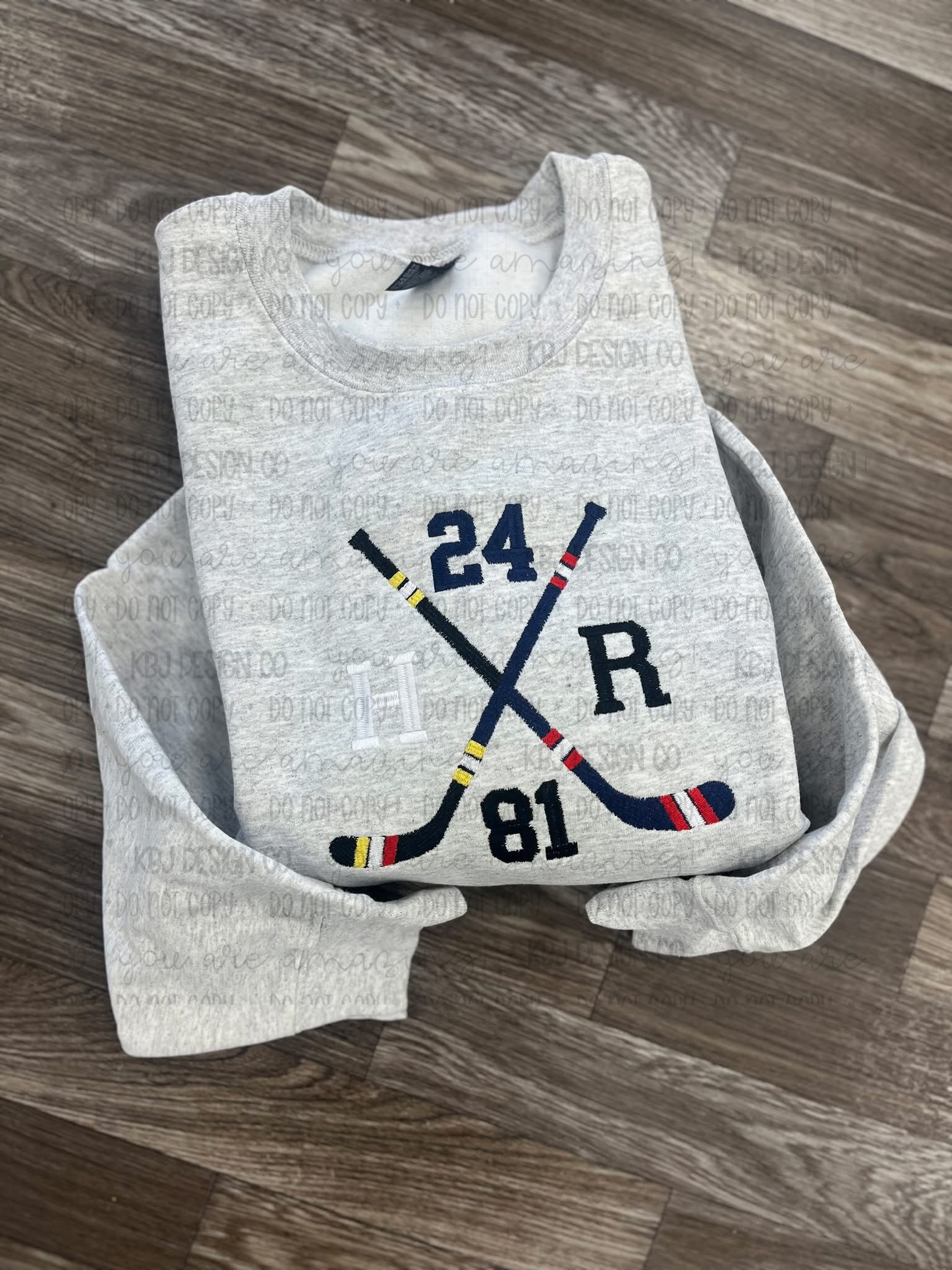 Hockey Sticks - Embroidered