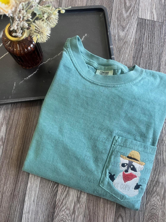 Cowboy Raccoon - Embroidered