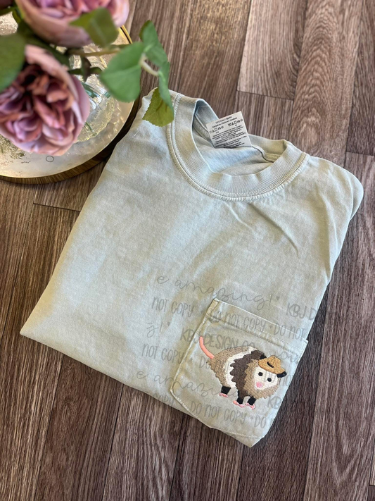Cowboy Opossum - Embroidered