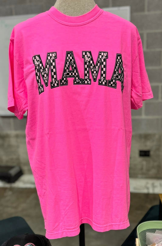 Mama Checkered Tee
