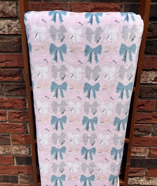 Bible Verse Bows Blanket