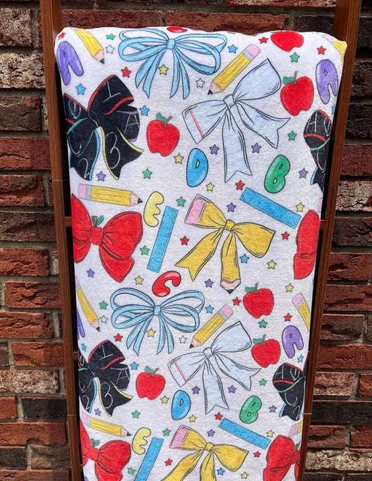 Teacher Bows Blanket