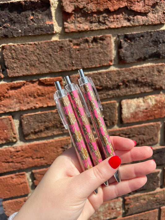 Coquette Camo Bows Pen