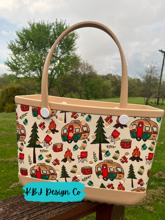 Large EVA Beach Tote - Camper