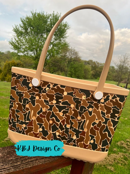 Large EVA Beach Tote - Duck Camo